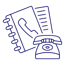Phone Book 3 Illustration from UX Line Set