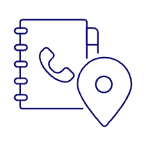 Phone Book Pin Illustration from UX Line Set