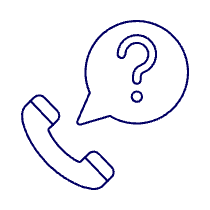 Call Question Illustration from UX Line Set