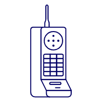 Vintage Cellphone 2 Illustration from UX Line Set