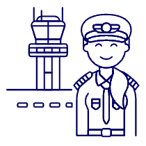 Pilot 1 Illustration from UX Line Set