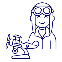 Propeller Pilot 1 Illustration from UX Line Set