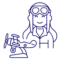 Propeller Pilot 4 Illustration from UX Line Set