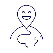 Happy Gps Illustration from UX Line Set