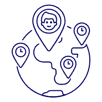 Pinned Timezone 1 Illustration from UX Line Set