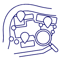 Searching Place Illustration from UX Line Set