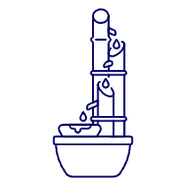 Bamboo Foutain Illustration from UX Line Set