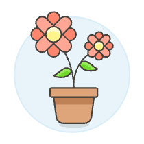 Flower Pot Illustration from UX Colors Set
