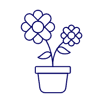 Flower Pot Illustration from UX Line Set