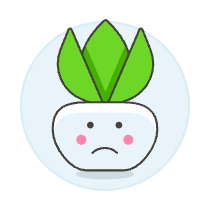 Sad Plant Illustration from UX Colors Set