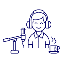 Podcast 6 Illustration from UX Line Set