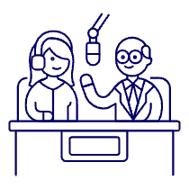 Podcast Inreview 2 Illustration from UX Line Set