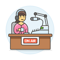 Podcast On Air 5 Illustration from UX Colors Set