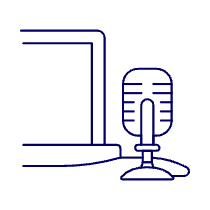 Podcast Broadcast 1 Illustration from UX Line Set