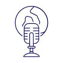Podcast News Illustration from UX Line Set