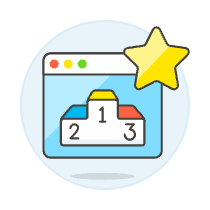Browser Podium Illustration from UX Colors Set