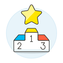 Podium Star Illustration from UX Colors Set