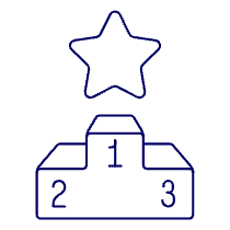 Podium Star Illustration from UX Line Set