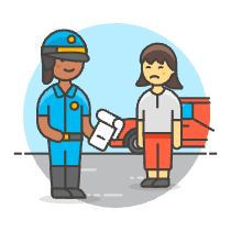 Driving Infraction 5 Illustration from UX Colors Set