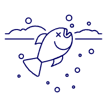 Dead Fish Illustration from UX Line Set