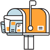 Mailbox Illustration from Porto Duotone Set