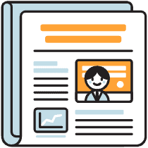 Newspaper Illustration from Porto Duotone Set