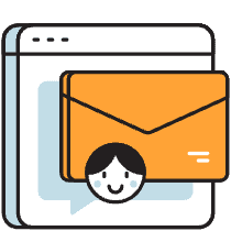 Sending Email Illustration from Porto Duotone Set