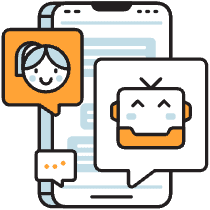 Chat Bot Illustration from Porto Duotone Set