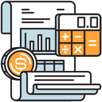 Balance Sheet Illustration from Porto Duotone Set