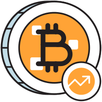 Bitcoin 1 Illustration from Porto Duotone Set