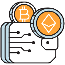 Crypto Wallet Illustration from Porto Duotone Set