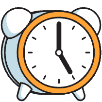 Alarm Clock Illustration from Porto Duotone Set