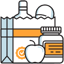 Groceries Illustration from Porto Duotone Set