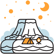 Island And Mountain Illustration from Porto Duotone Set