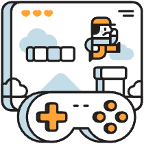 Video Game Illustration from Porto Duotone Set