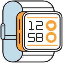 Smartwatch Illustration from Porto Duotone Set
