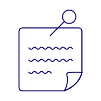 Pin Post It Note Illustration from UX Line Set