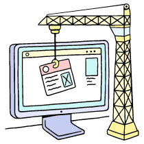 Product Site Builder Illustration from Bruxelles Set