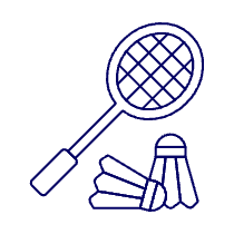 Badminton Illustration from UX Line Set
