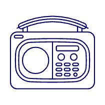 Radio Vintage 02 Illustration from UX Line Set