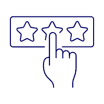 Rating Click 2 1 Illustration from UX Line Set