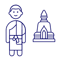 Asian Monk 1 Illustration from UX Line Set