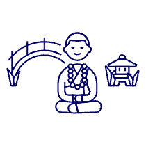 Chinese Monk 1 Illustration from UX Line Set