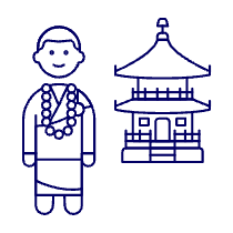 Chinese Monk 1 Illustration from UX Line Set