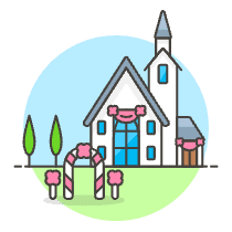Christian Church Illustration from UX Colors Set