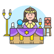 Fortune Teller 1 Illustration from UX Colors Set