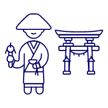 Japanese Monk 1 Illustration from UX Line Set