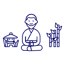 Japanese Monk 2 Illustration from UX Line Set