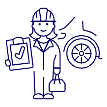Car Check Service 4 Illustration from UX Line Set