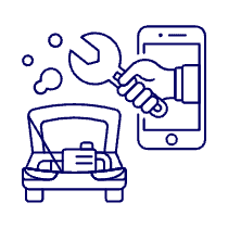 Car Service App 1 Illustration from UX Line Set